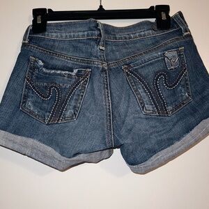 Citizens of humanity denim shorts. Size 25. Gently worn. Super cute & flattering